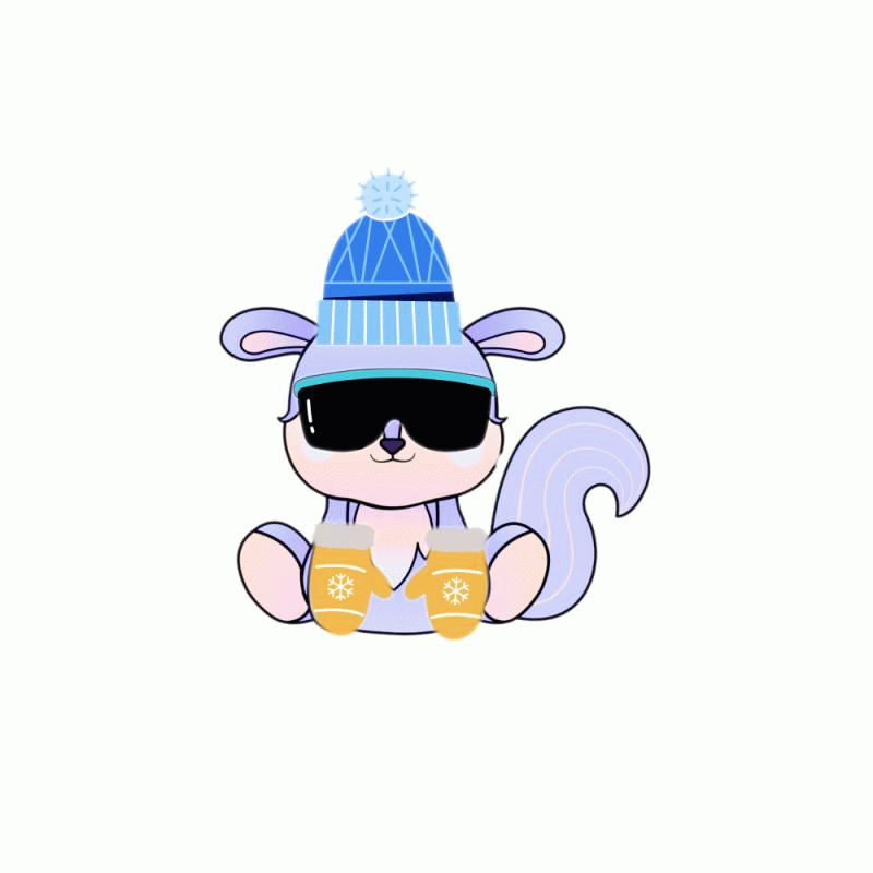 UntitledSquirrel in Winter Holiday mood